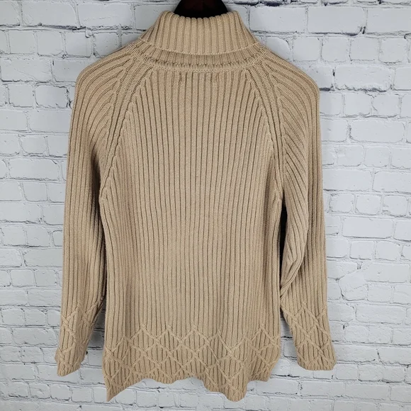 RINO ROSSI | vintage cable knit turtleneck sweater - Picture 4 of 7